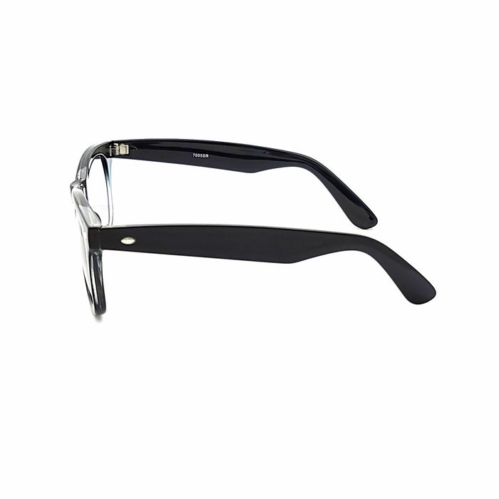 Bad to the Bone Wayfarer Reading Sunglasses with Fully Magnified Lenses Fully Magnified Reading Sunglasses 