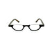 Belly Up High Power Semi-Rimless Readers with Tortoise Spring Temple Reading Glasses up to +6.00 High Power Reader 