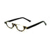 Belly Up High Power Semi-Rimless Readers with Tortoise Spring Temple Reading Glasses up to +6.00 High Power Reader 