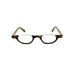 Belly Up High Power Semi-Rimless Readers with Tortoise Spring Temple Reading Glasses up to +6.00 High Power Reader 