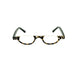 Belly Up High Power Semi-Rimless Readers with Tortoise Spring Temple Reading Glasses up to +6.00 High Power Reader 