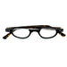 Belly Up High Power Semi-Rimless Readers with Tortoise Spring Temple Reading Glasses up to +6.00 High Power Reader 