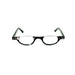 Belly Up High Power Semi-Rimless Readers with Tortoise Spring Temple Reading Glasses up to +6.00 High Power Reader 