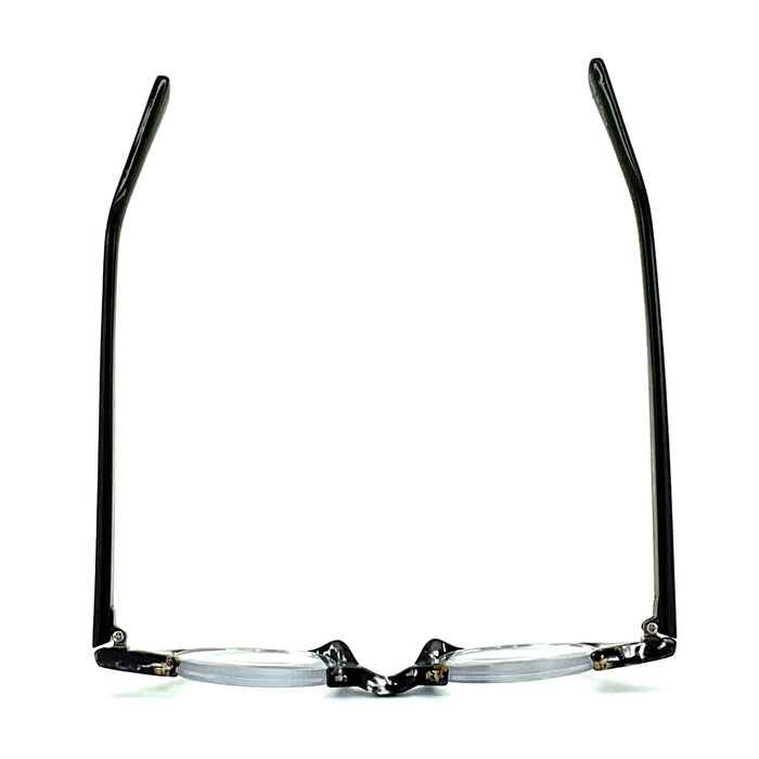 Belly Up High Power Semi-Rimless Readers with Tortoise Spring Temple Reading Glasses up to +6.00 High Power Reader 