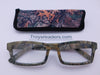 Big Buck Camo Readers In Four Colors Reader with Display Gray Forest +2.25 