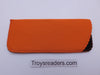 Black Neoprene Glasses Sleeve/Pouch in Six Colors Cases Orange 