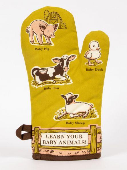 BlueQ Dish Oven Learn Your Baby Animals! Pot Holder 