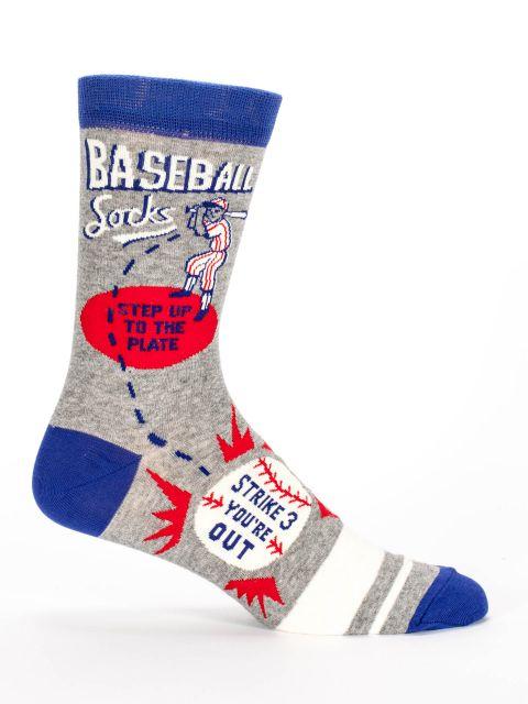BlueQ Men Crew Socks Baseball Socks 