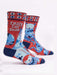 BlueQ Men Crew Socks Crazy Cat Dude Socks 