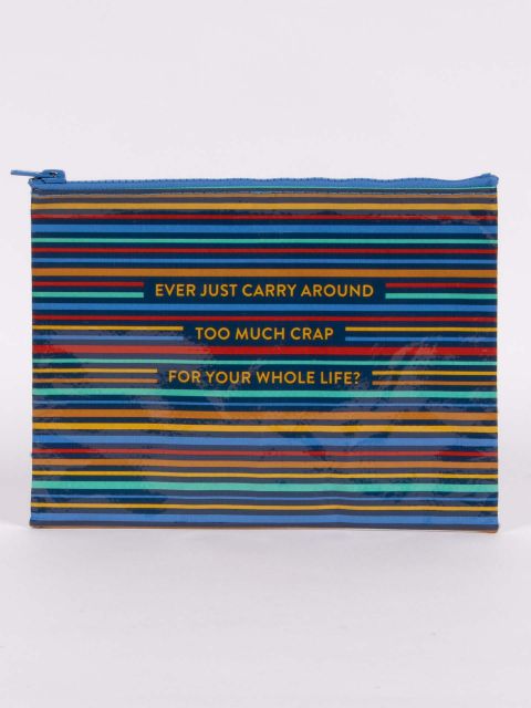 BlueQ Zipper Pouch Ever Just Carry Around Too Much Crap For Your Whole Life? Zipper Pouch 