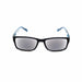 Bolero Square Frame Reading Sunglasses with fully magnified lenses Fully Magnified Reading Sunglasses Blue Smoke +1.50