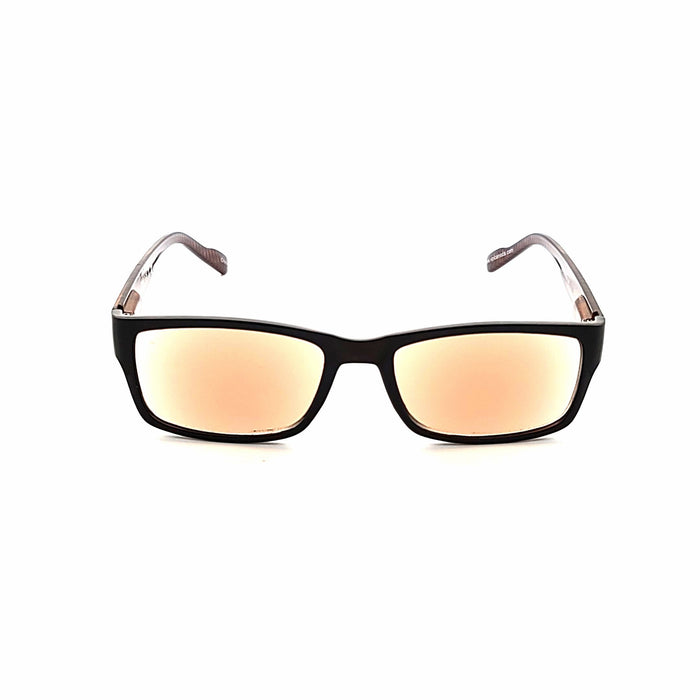 Bolero Square Frame Reading Sunglasses with fully magnified lenses Fully Magnified Reading Sunglasses Brown Amber +2.25