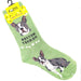 Boston Terrier Socks Foozys Unisex Crew Socks Green 