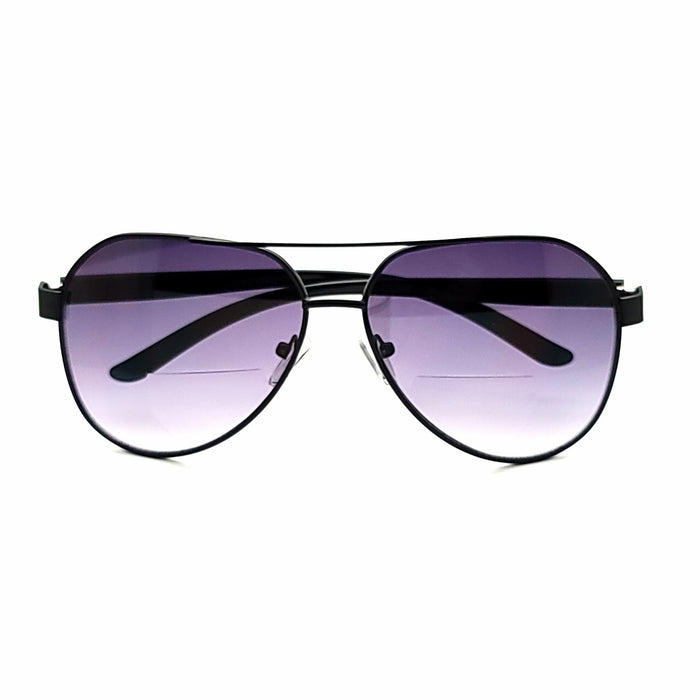 Brody Metal Aviator Bifocal Reading Sunglasses 