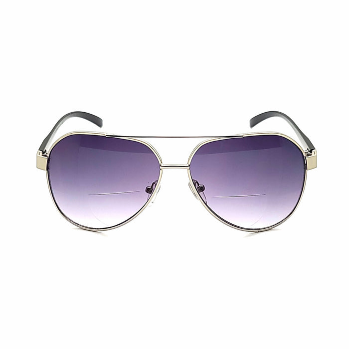 Brody Metal Aviator Bifocal Reading Sunglasses 