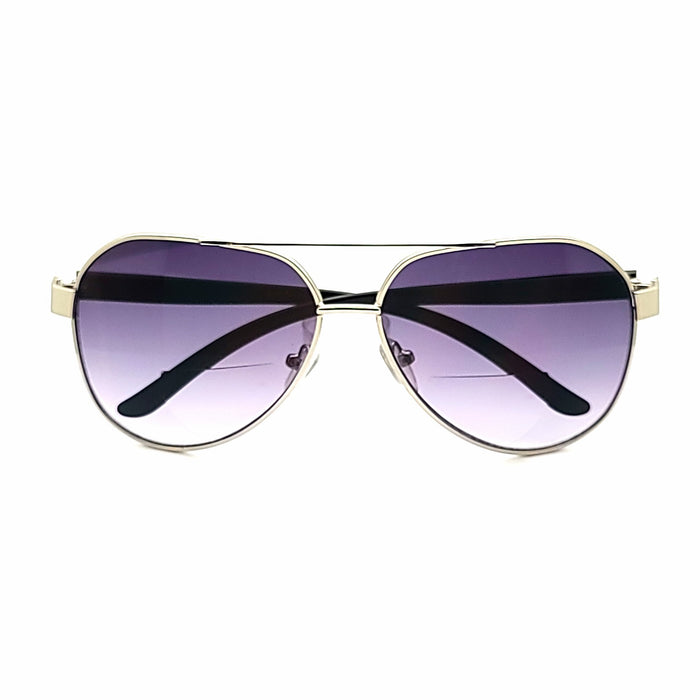 Brody Metal Aviator Bifocal Reading Sunglasses 