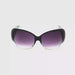 Totally Fashion Large Butterfly Lens Bifocal Reading Sunglasses black and clear frame