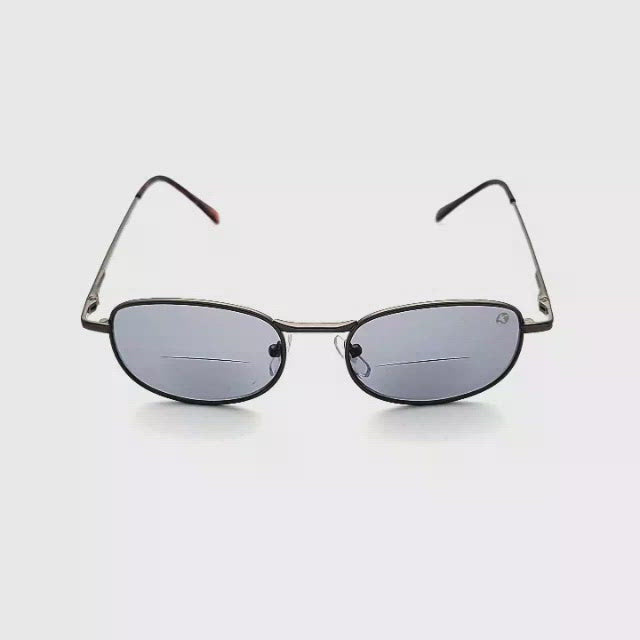 Gander Mountain All Metal Full Frame Bifocal Reading Sunglasses gunmetle frame