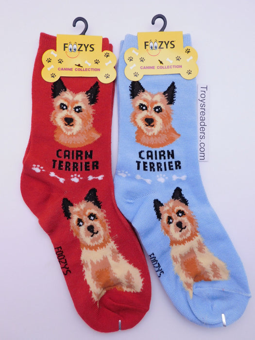 Cairn Terrier Foozys Unisex Crew Socks 