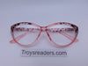 Cateye Clear Bifocal Reading Glasses in Three Colors Clear Bi-focal 