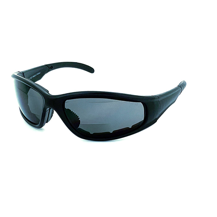 Check Ya Later ANSI Safety Rated Cushioned Wind Blocking Sport Wrap Bifocal Reading Sunglasses 