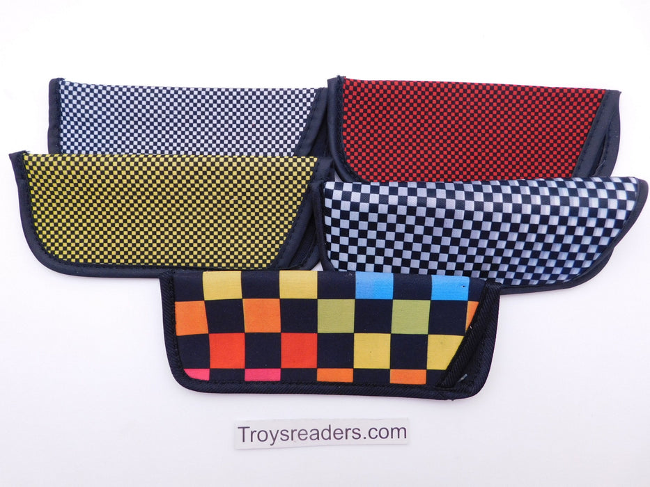 Checkerboard Glasses Sleeve/Pouch in Five Designs Cases 