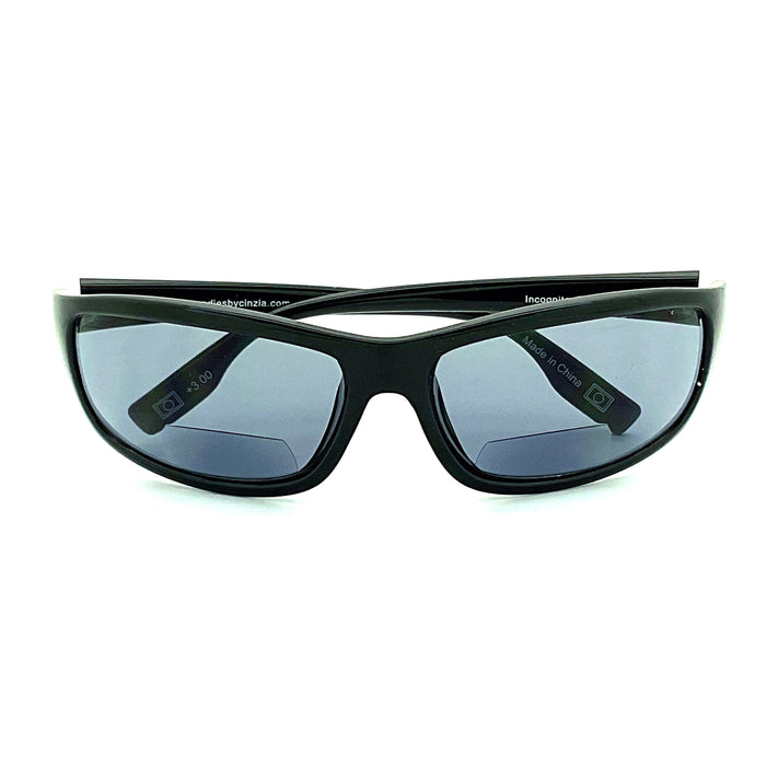 Cinzia Incognito Sport Wrap Bifocal Reading Sunglasses with Case in Three Colors Cinzia 