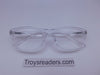 Clear Bifocal Reading Glasses With Spring Hinge in Three Colors Clear Bi-focal Clear +1.00 