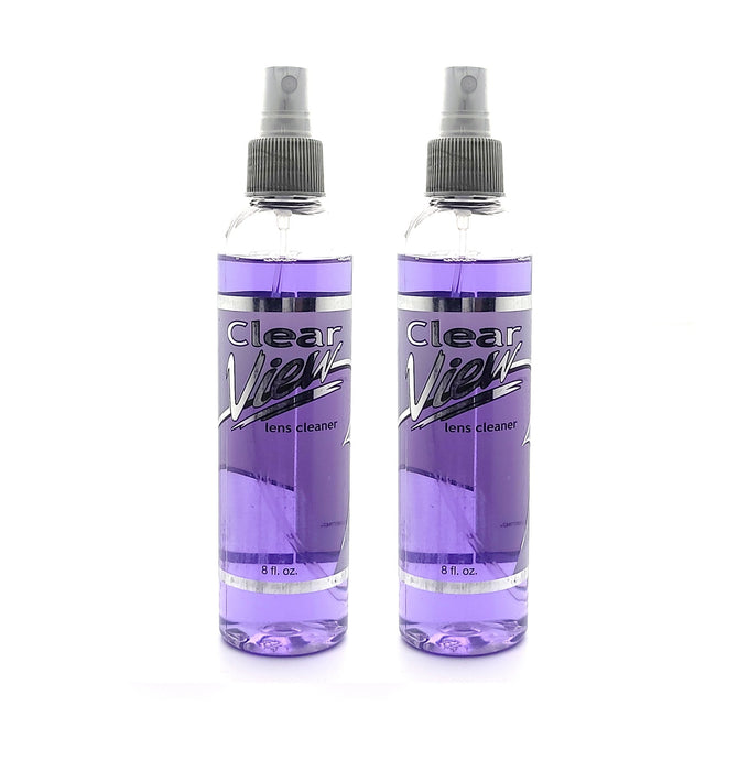 Clear View Lens Cleaner 1 to 8 fl oz Cleaner 2 Pack of 8 fl oz Lens Cleaner 