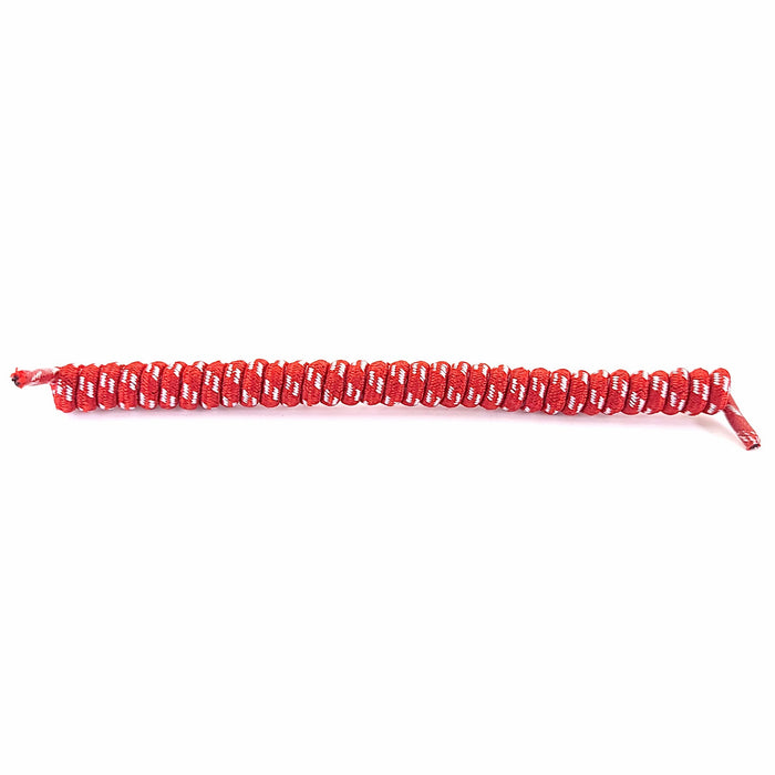 Coil lace band and no tie shoelace replacement for fabric foam sun visor Curly cords 