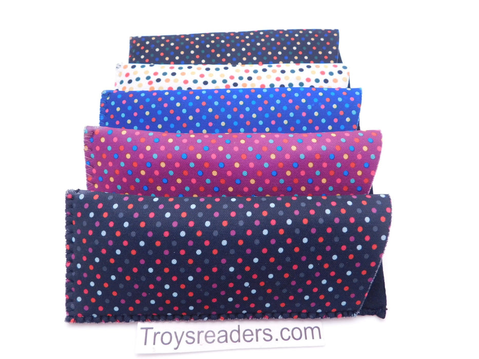 Colorful Dots Glasses Sleeve/Pouch in Five Designs Cases 