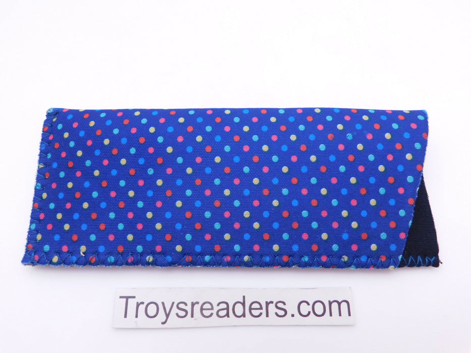 Colorful Dots Glasses Sleeve/Pouch in Five Designs Cases Blue 