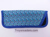 Colorful Light and Fun Prints Glasses Sleeve/Pouch in Nine Designs Cases Blue Mosaic 