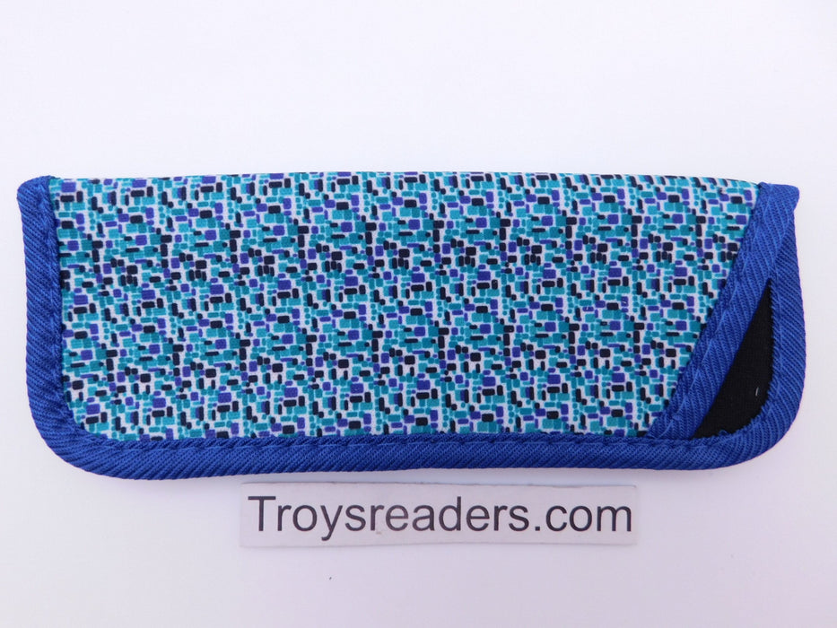 Colorful Light and Fun Prints Glasses Sleeve/Pouch in Nine Designs Cases Blue Mosaic 