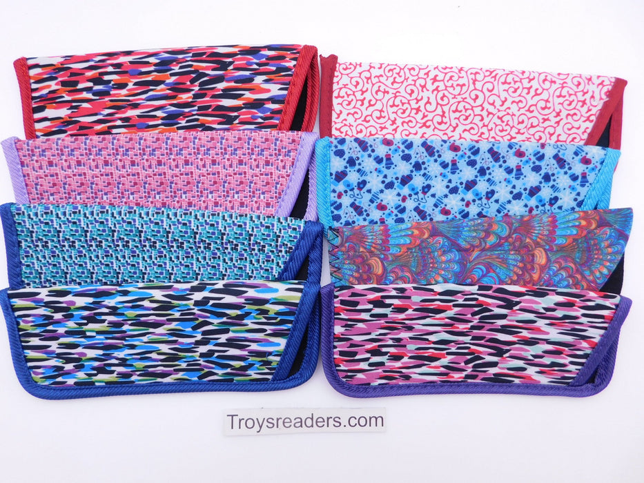 Colorful Light and Fun Prints Glasses Sleeve/Pouch in Nine Designs Cases 