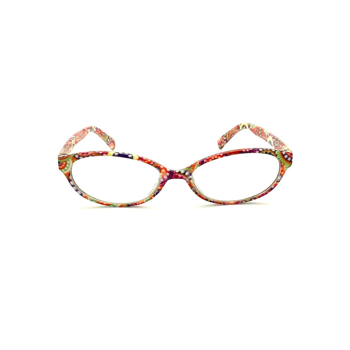 Colorful Retro Readers Oval Frame With Matching Case Reader with Display 