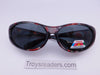 Colorful Translucent Fits-Over Sunglasses in Five Designs Fit Over Sunglasses Red and Black 