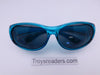 Polarized Colorful Transparent Fit Over in Five Colors Fit Over Sunglasses Aqua 