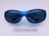 Polarized Colorful Transparent Fit Over in Five Colors Fit Over Sunglasses Blue 