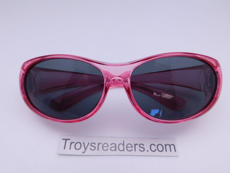 Polarized Colorful Transparent Fit Over in Five Colors Fit Over Sunglasses Pink 