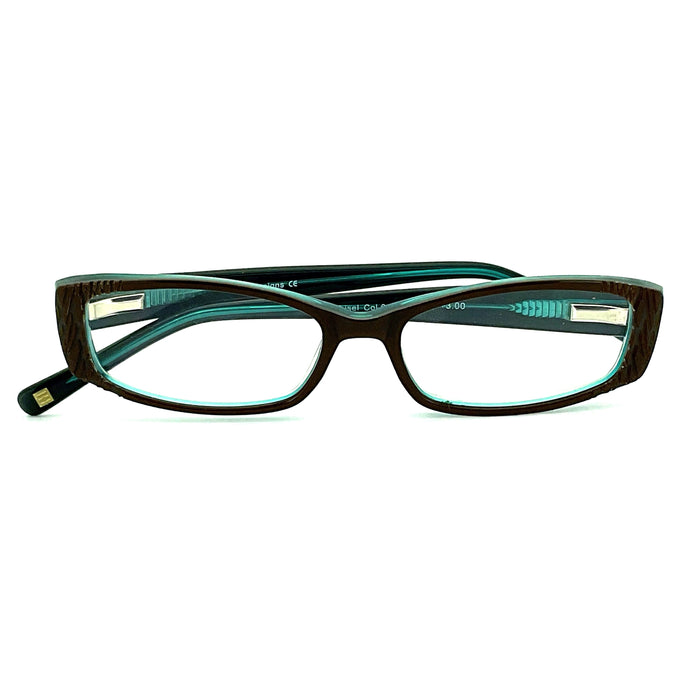 Cinzia Chisel Reading Glasses with Case in Three Colors Cinzia 