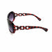 Dame Ladies Premium Large Frame Chain Temple Bifocal Reading Sunglasses Lifetime Guarantee Eyewear 