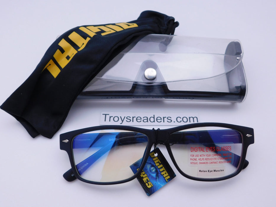 Digital Eyes Blue Light Blocking Glasses In Two Styles (No Strength) Reader with Display 