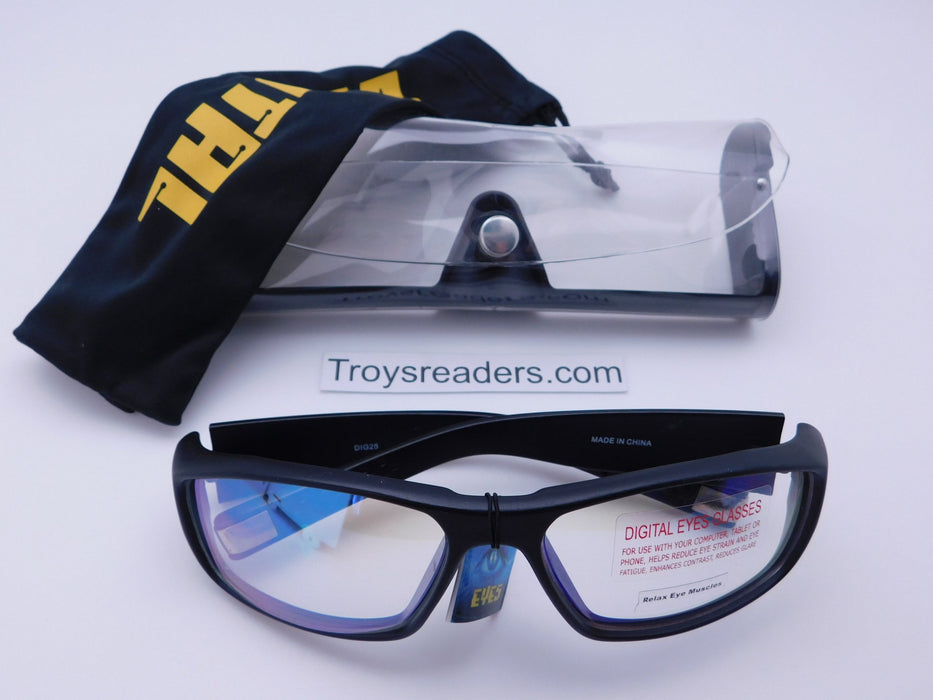 Digital Eyes Blue Light Blocking Glasses In Two Styles (No Strength) Reader with Display 