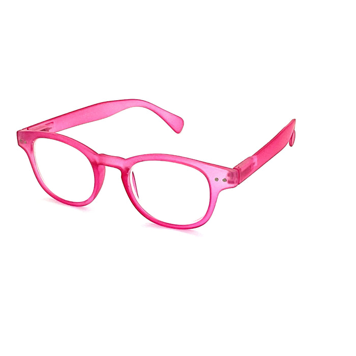 Doll Dizzy High Power Large Round Shape Colorful Spring Temple Reading Glasses up to +6.00 High Power Reader 