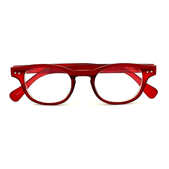 Doll Dizzy High Power Large Round Shape Colorful Spring Temple Reading Glasses up to +6.00 High Power Reader 