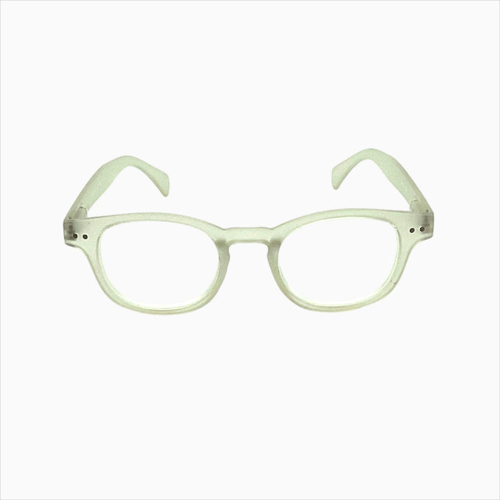 Doll Dizzy High Power Large Round Shape Colorful Spring Temple Reading Glasses up to +6.00 High Power Reader 