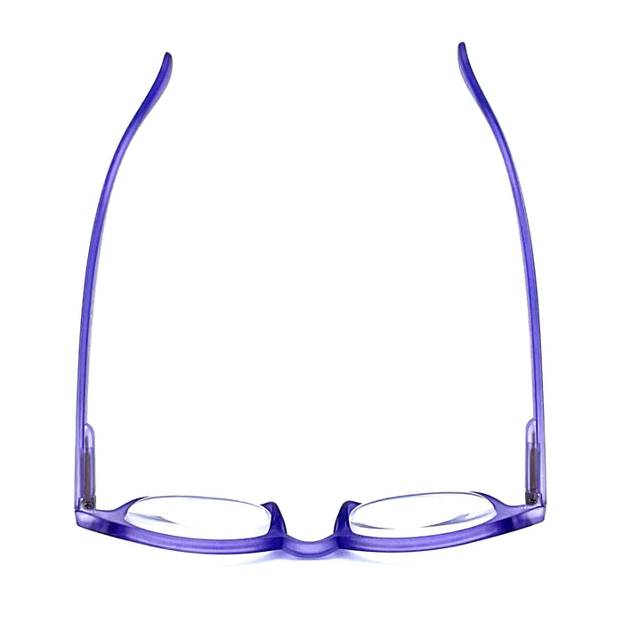 Doll Dizzy High Power Large Round Shape Colorful Spring Temple Reading Glasses up to +6.00 High Power Reader 