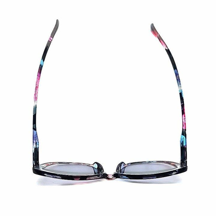 Dolly Colorful Cateye Reading Sunglasses with Fully Magnified lenses in Solid and Floral Prints Fully Magnified Reading Sunglasses 