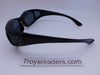 Polarized Double Temple Rhinestone Polarized Fit Overs in Three Variants Fit Over Sunglasses 